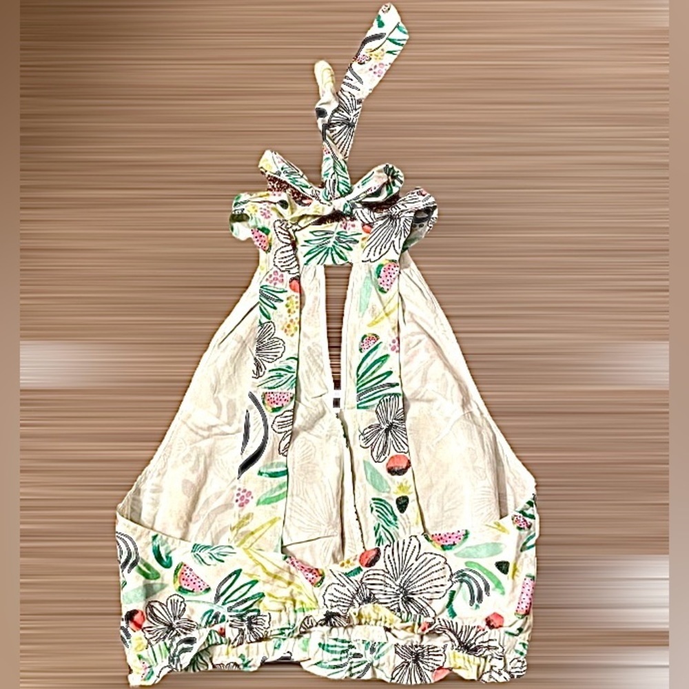 Free People Lots Of Love Printed Halter Top xs - Picture 3 of 3